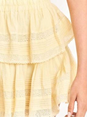Yellow love shack fancy skirt